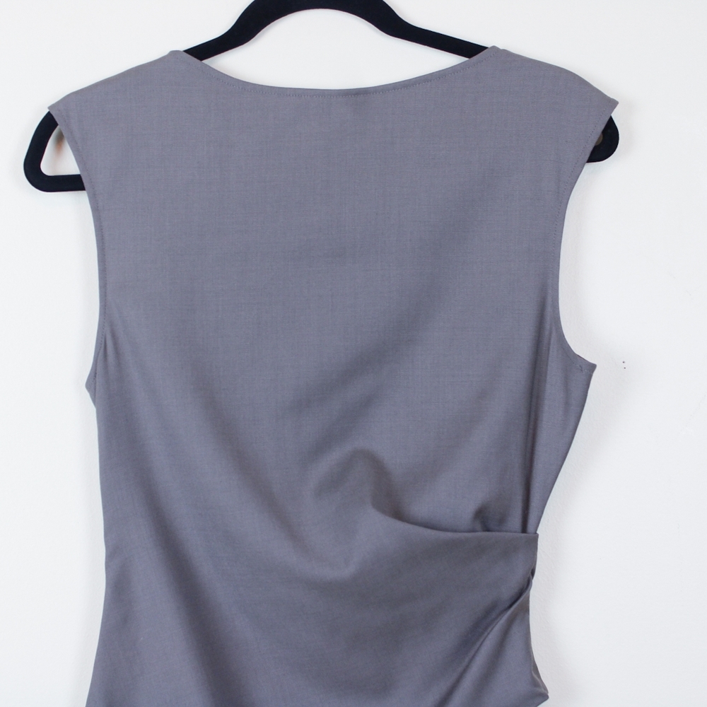 Theory Letin Wool Blend Ruched Dress - Picture 6 of 8